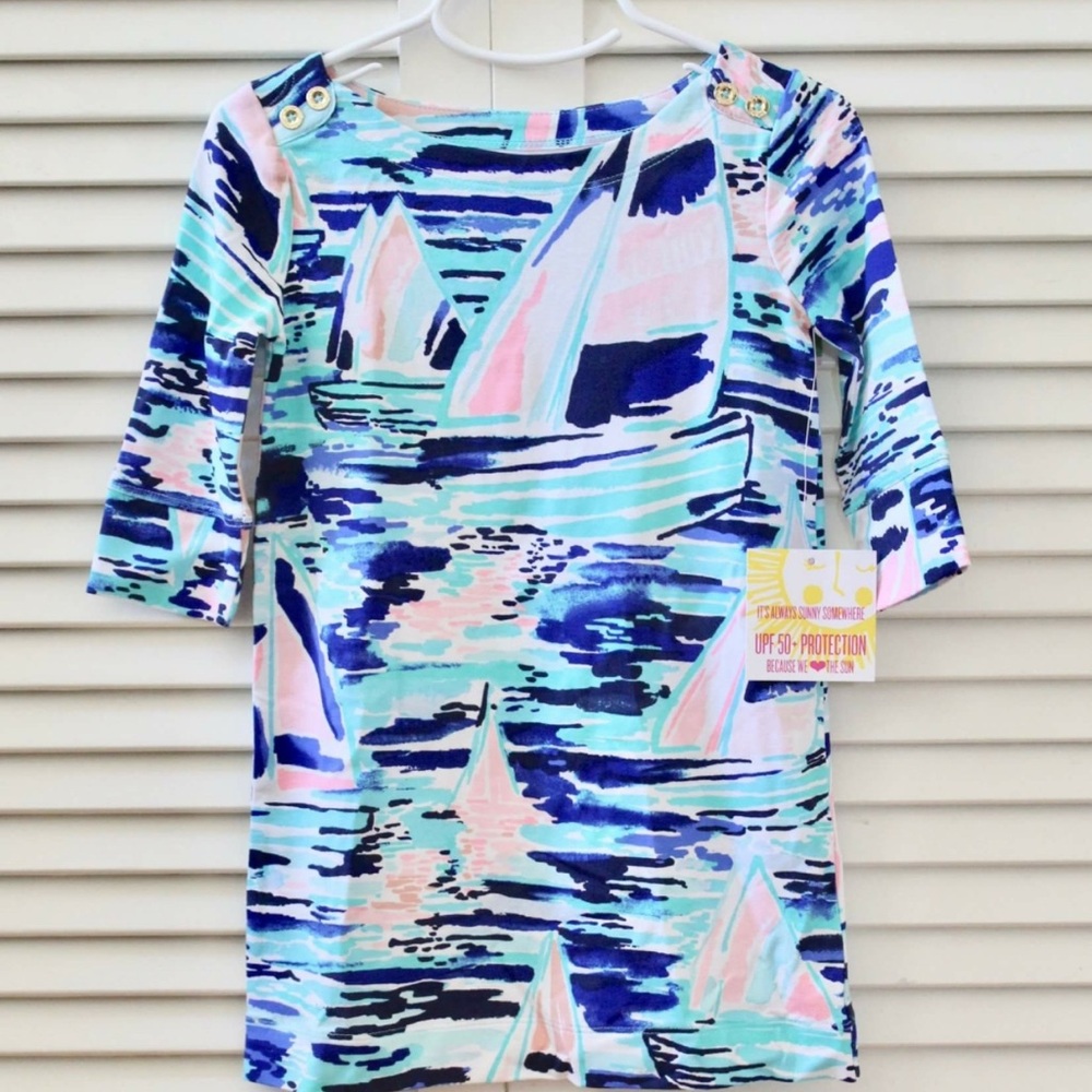 Lilly Pulitzer matching mother and daughter sailboat dresses